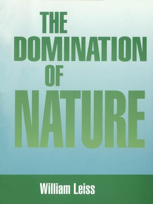 cover image of Domination of Nature